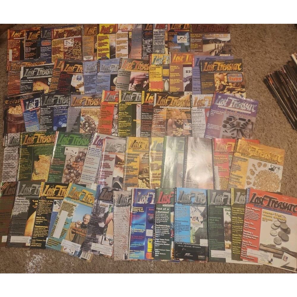 Lot Of 50 Lost Treasure Magazine Mixed Years Treasure Hunting Metal Detecting